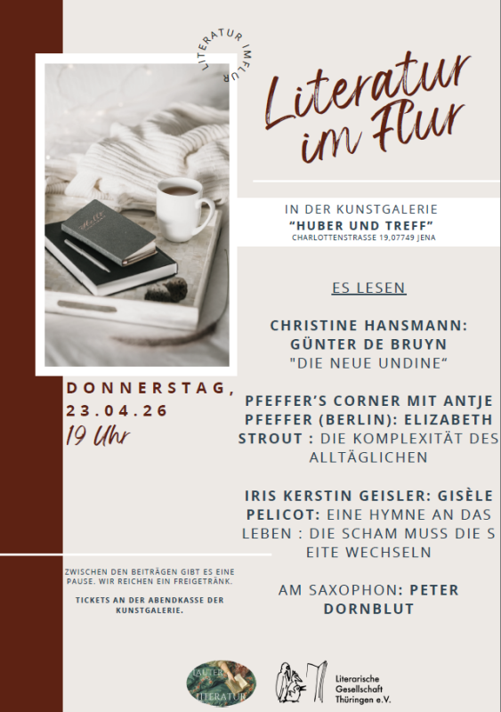 Literatur im Flur April 2026 Literatur im Flur April 2026