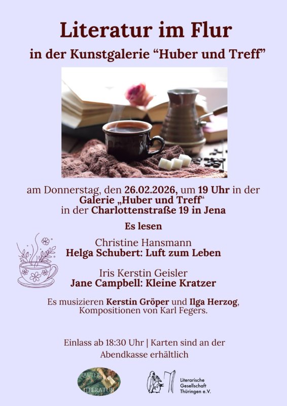 Literatur im Flur Februar 2026 Literatur im Flur Februar 2026